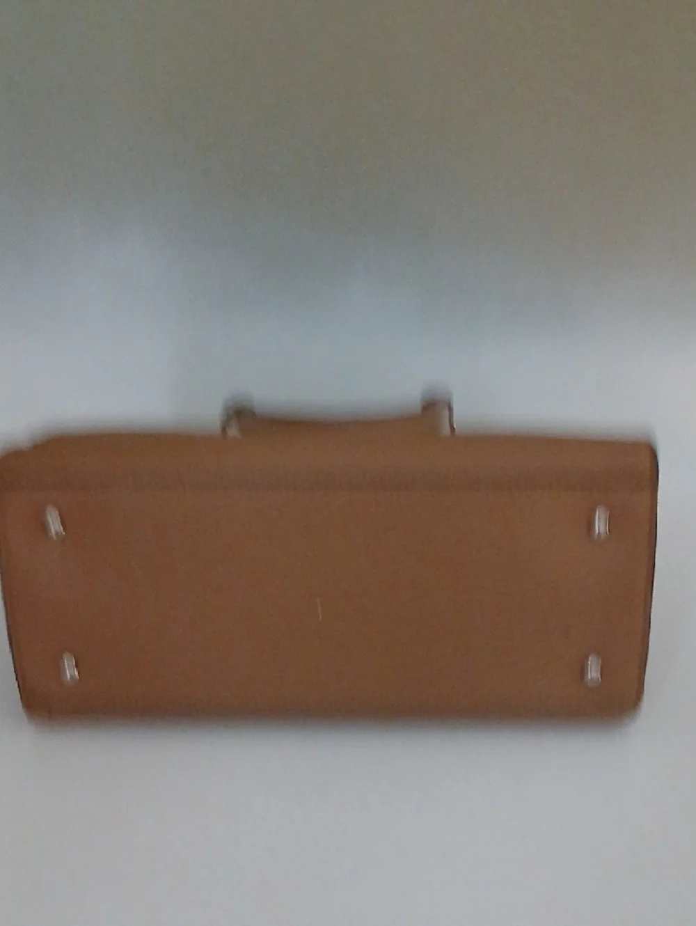 Nine West Cognac Structured Satchel Handbag - Picture 3 of 6